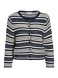 Texture Striped Cardigan