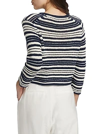Texture Striped Cardigan