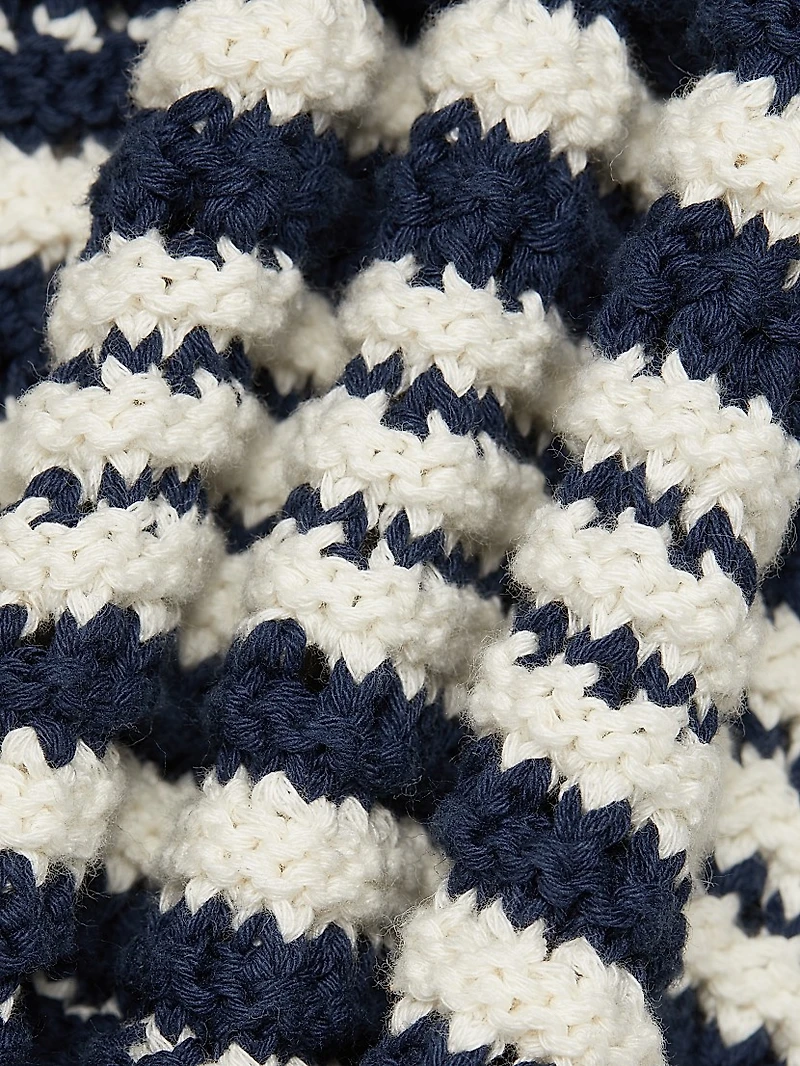 Texture Striped Cardigan