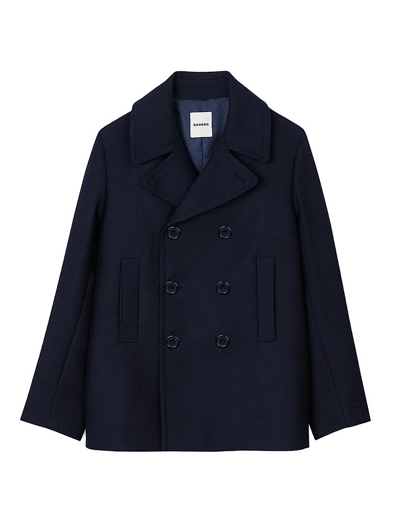 Wool Blend Peacoat