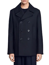 Wool Blend Peacoat