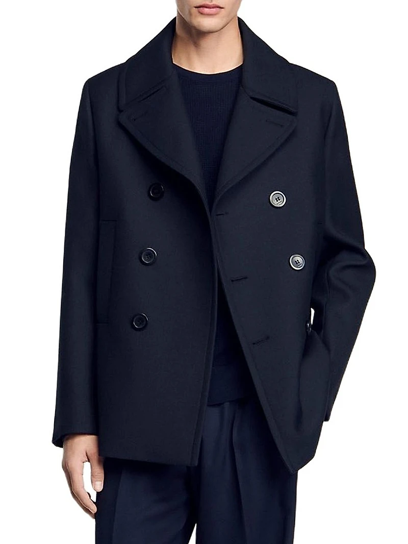 Wool Blend Peacoat