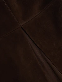 Idris Suede Midi-Skirt