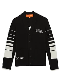 Reiss x McLaren F1 Team Racing Embroidered Cardigan