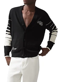 Reiss x McLaren F1 Team Racing Embroidered Cardigan