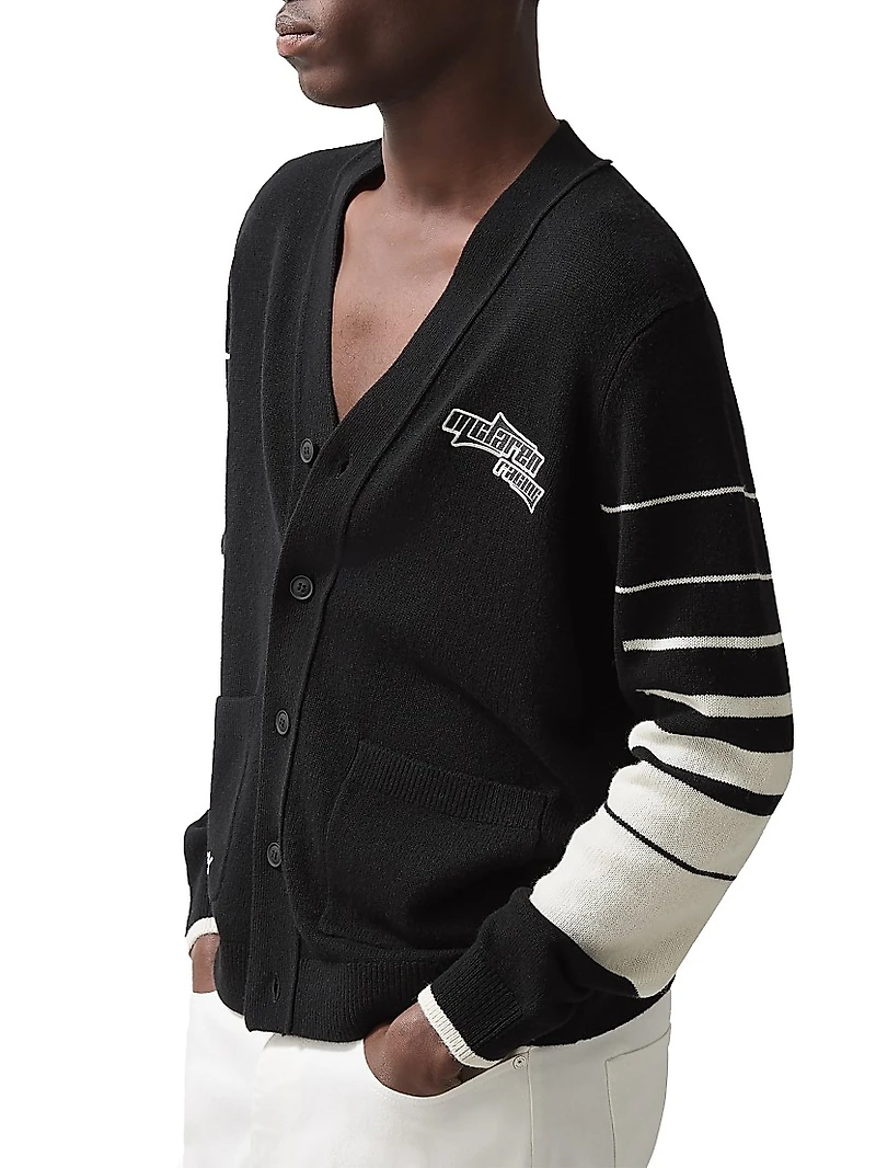 Reiss x McLaren F1 Team Racing Embroidered Cardigan