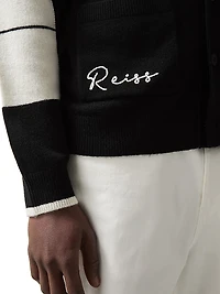 Reiss x McLaren F1 Team Racing Embroidered Cardigan