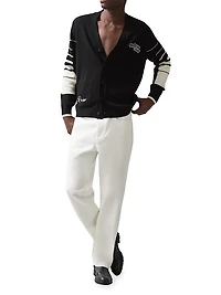 Reiss x McLaren F1 Team Racing Embroidered Cardigan