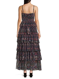 Rosey Floral Tiered Gown