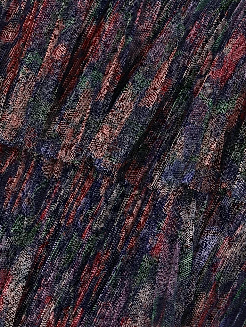 Rosey Floral Tiered Gown