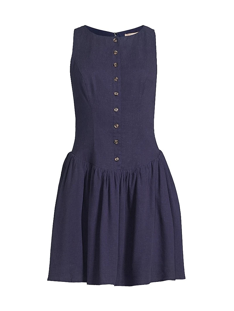 Roma Dropped Waist Minidress