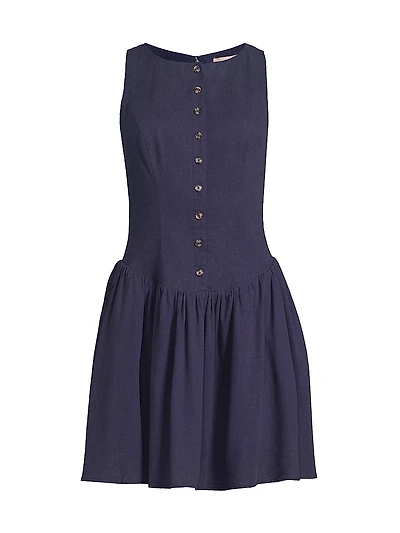 Roma Dropped Waist Minidress