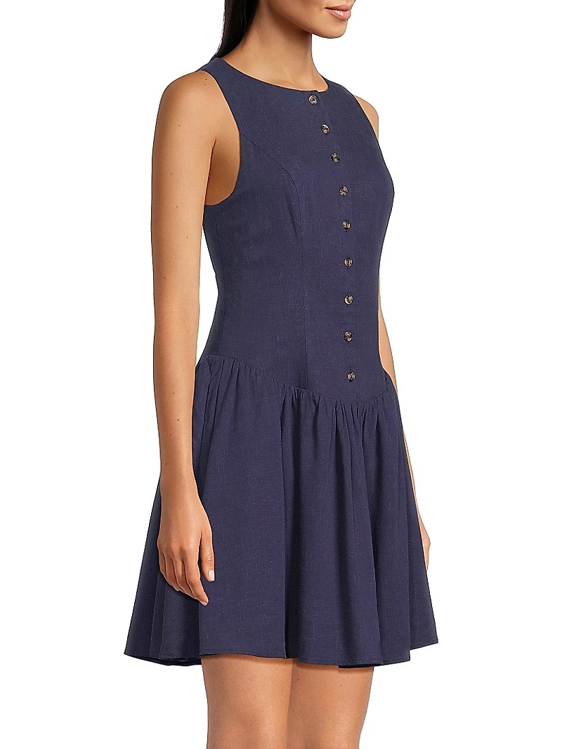 Roma Dropped Waist Minidress