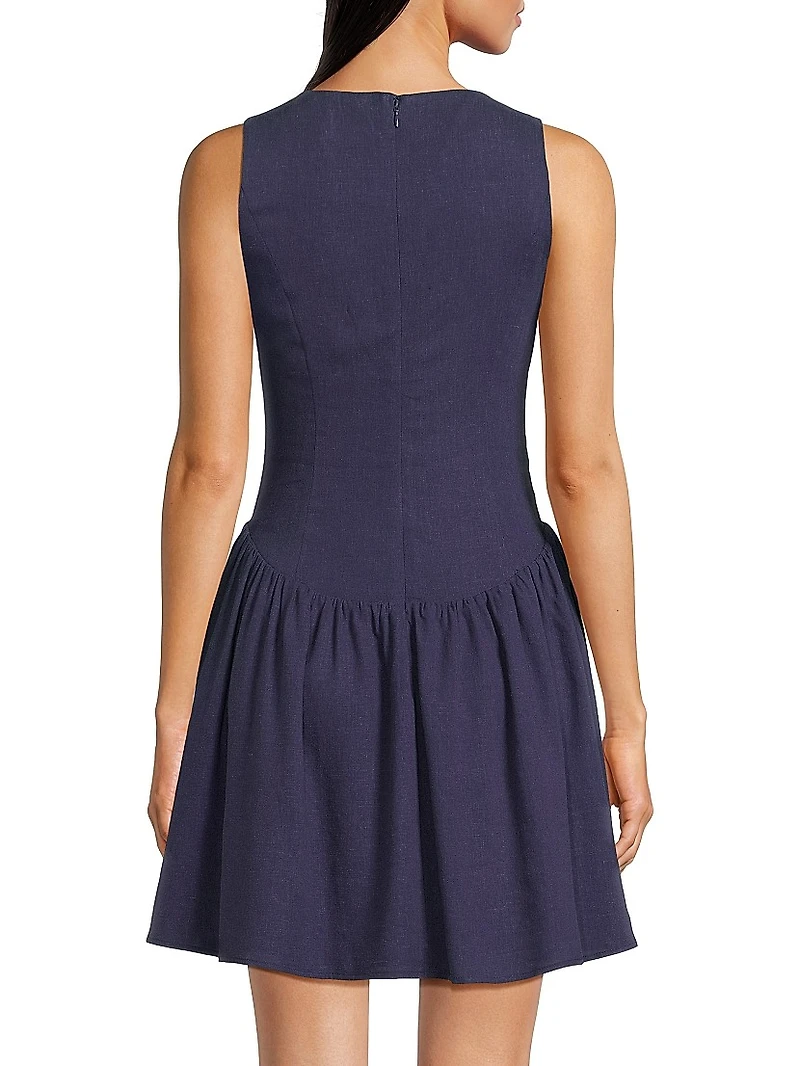 Roma Dropped Waist Minidress