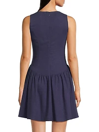 Roma Dropped Waist Minidress