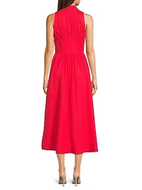 Vivian Poplin Sleeveless Shirtdress