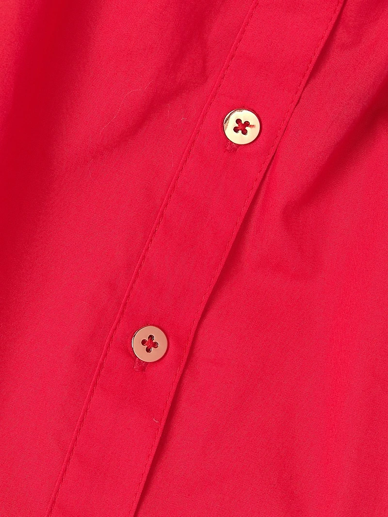 Vivian Poplin Sleeveless Shirtdress