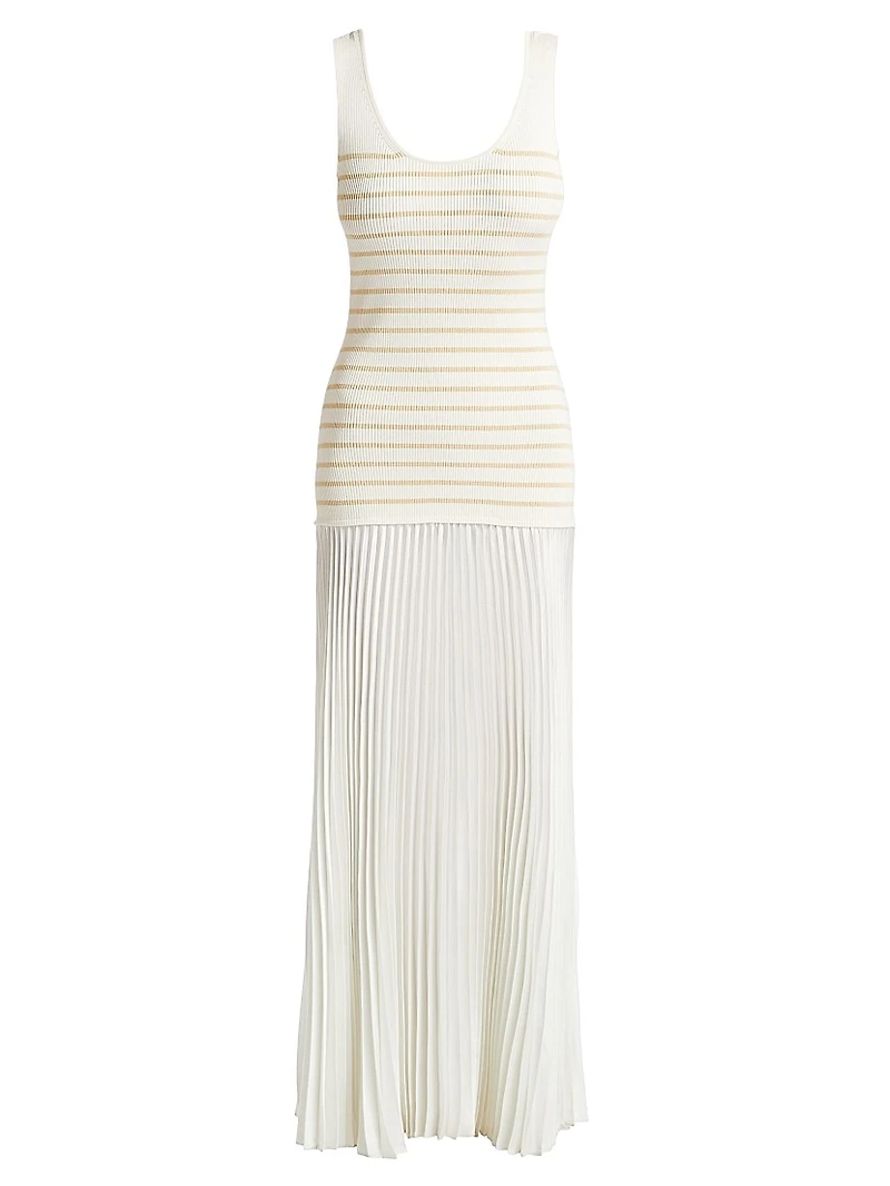 Millie Stripe Knit Combo Maxi Dress