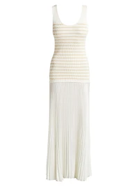 Millie Stripe Knit Combo Maxi Dress