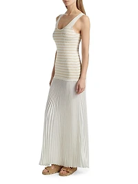 Millie Stripe Knit Combo Maxi Dress