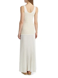 Millie Stripe Knit Combo Maxi Dress