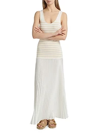 Millie Stripe Knit Combo Maxi Dress