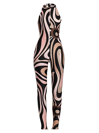 Printed Sleeveless Bodysuit