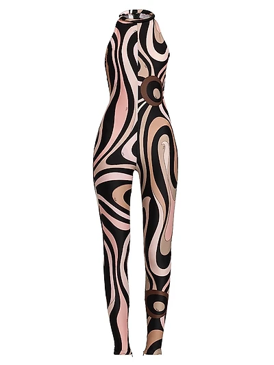 Printed Sleeveless Bodysuit