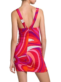 Printed Jersey Minidress