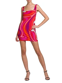 Printed Jersey Minidress