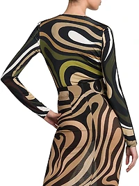 Cut-Out Jersey Bodysuit