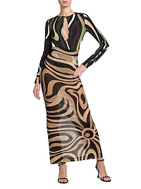 Cut-Out Jersey Bodysuit