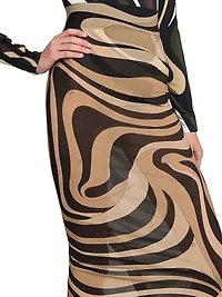 Mesh Maxi Skirt