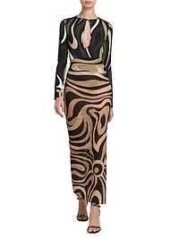 Mesh Maxi Skirt