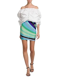 Ruched Cotton Poplin Top