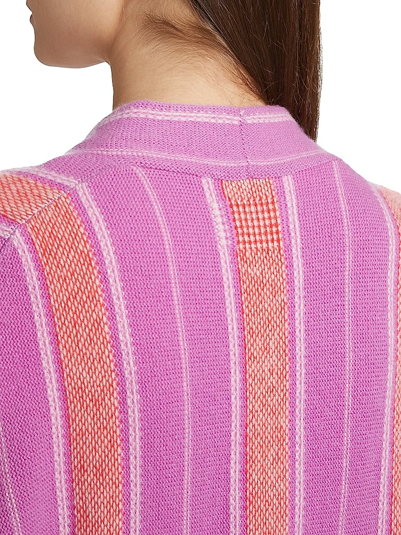 Baja Everywear Striped Cashmere Cardigan