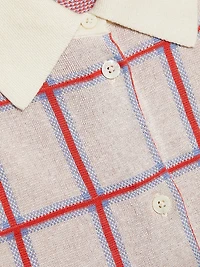 Picnic Plaid Silk-Blend Button-Front Shirt