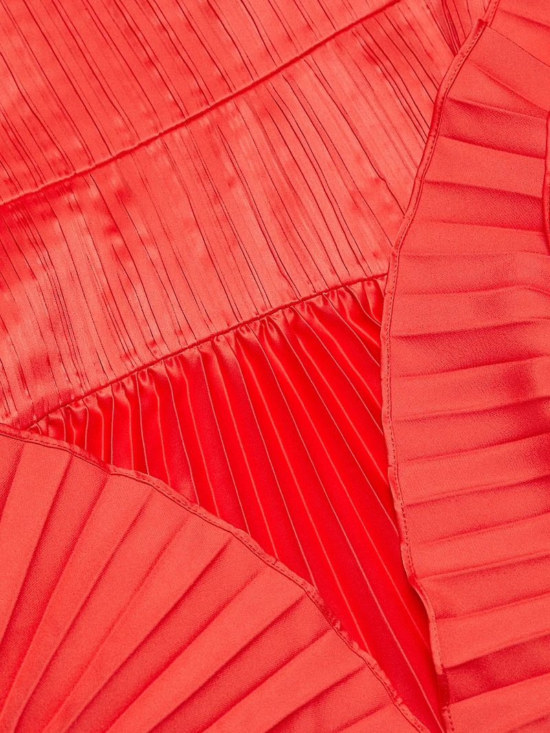 Catrina Pleated Strapless Minidress