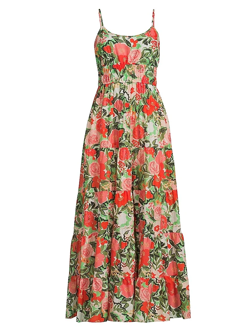 Hutton Floral Cotton Maxi Dress