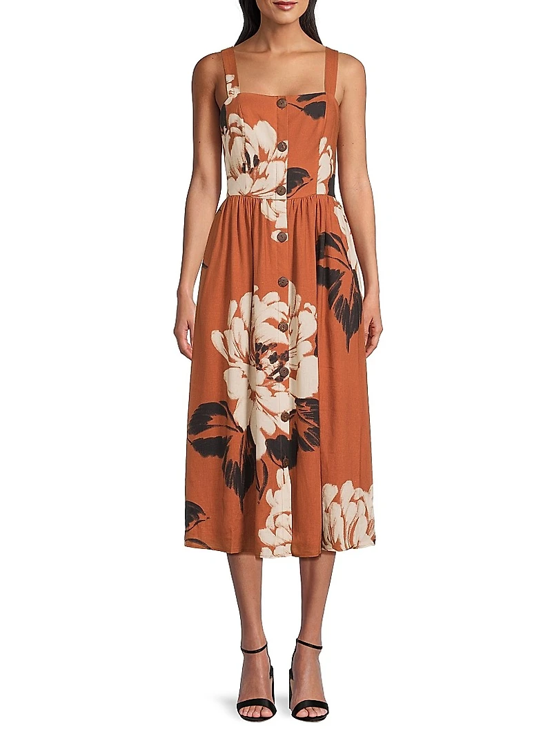 Peterson Floral Midi-Dress