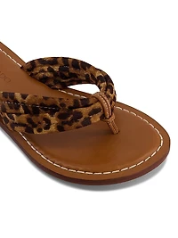 Miami Haircalf Thong Sandals