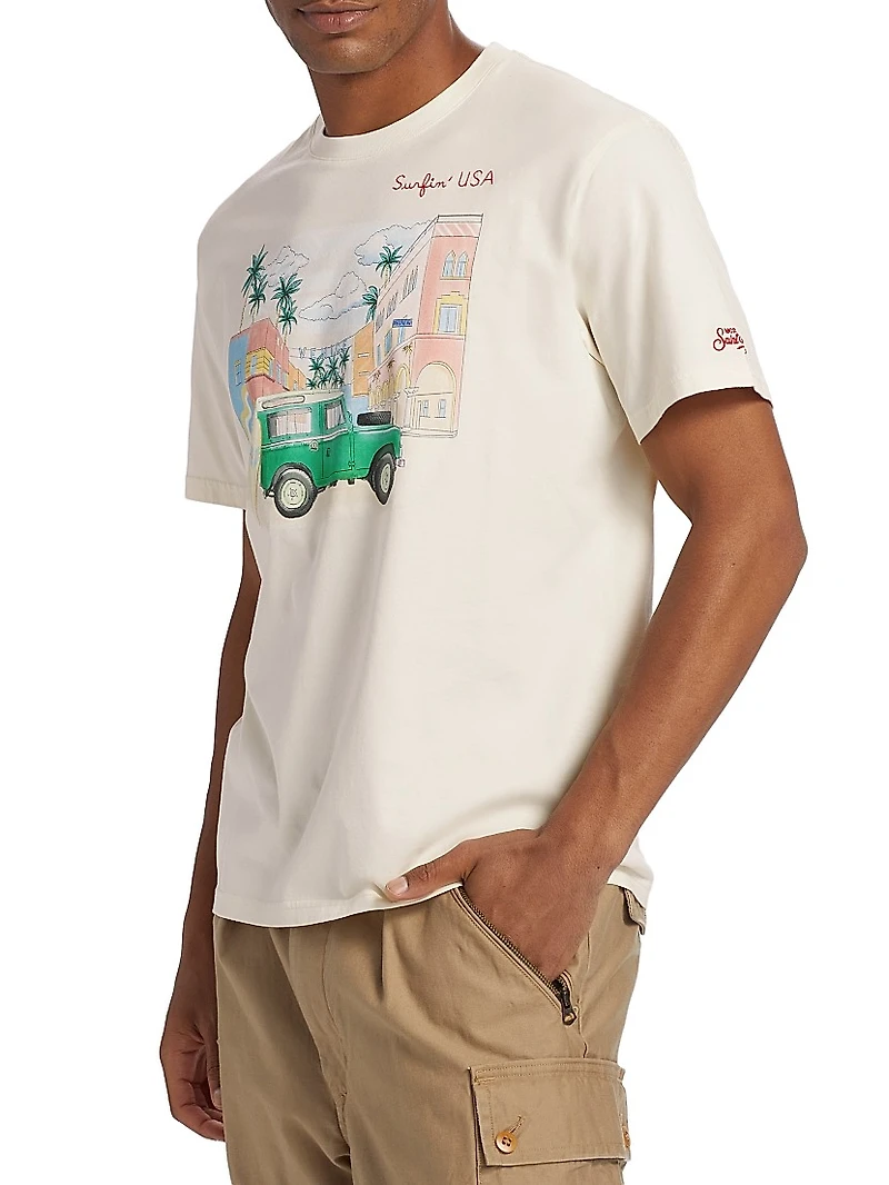 Venice Printed Crewneck T-Shirt