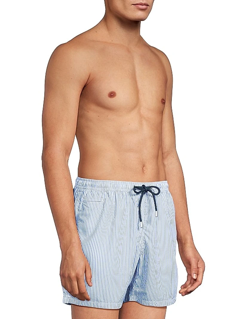 Patmos Seersucker Swim Trunks