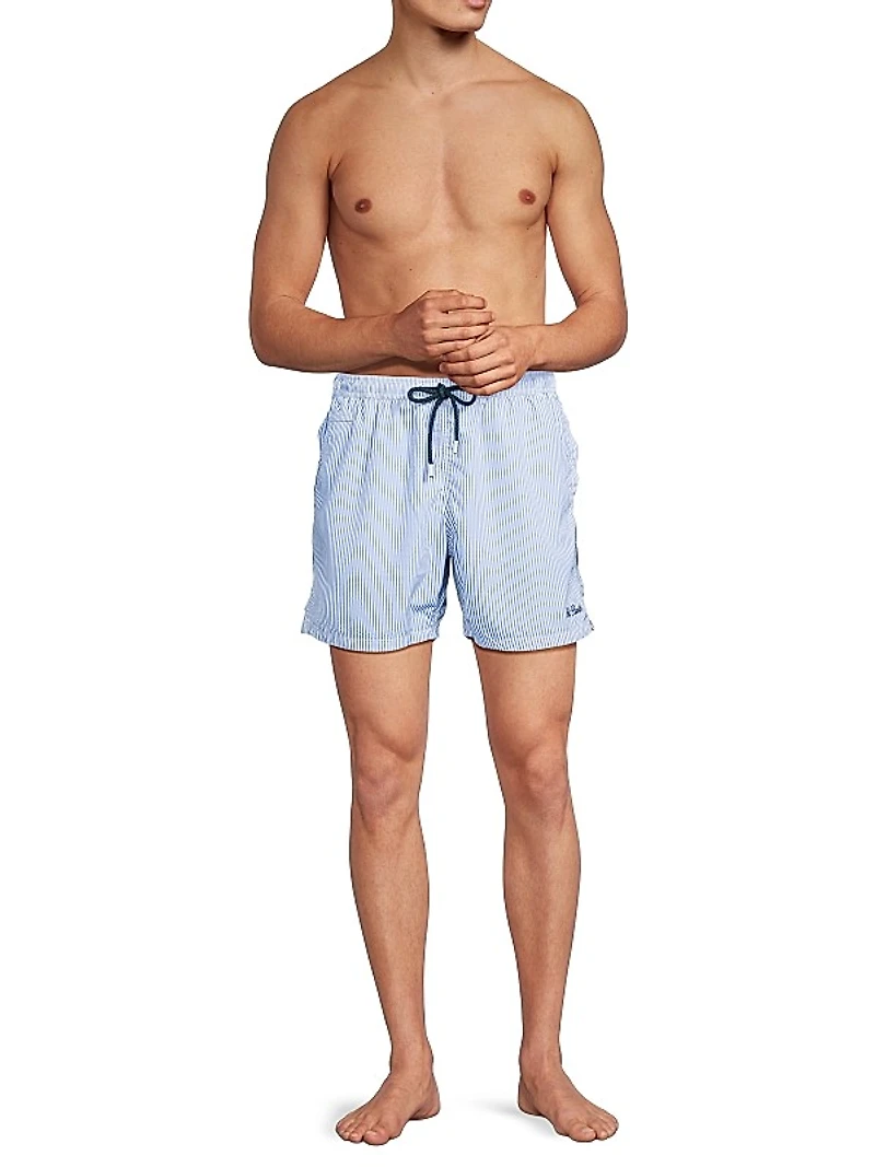 Patmos Seersucker Swim Trunks
