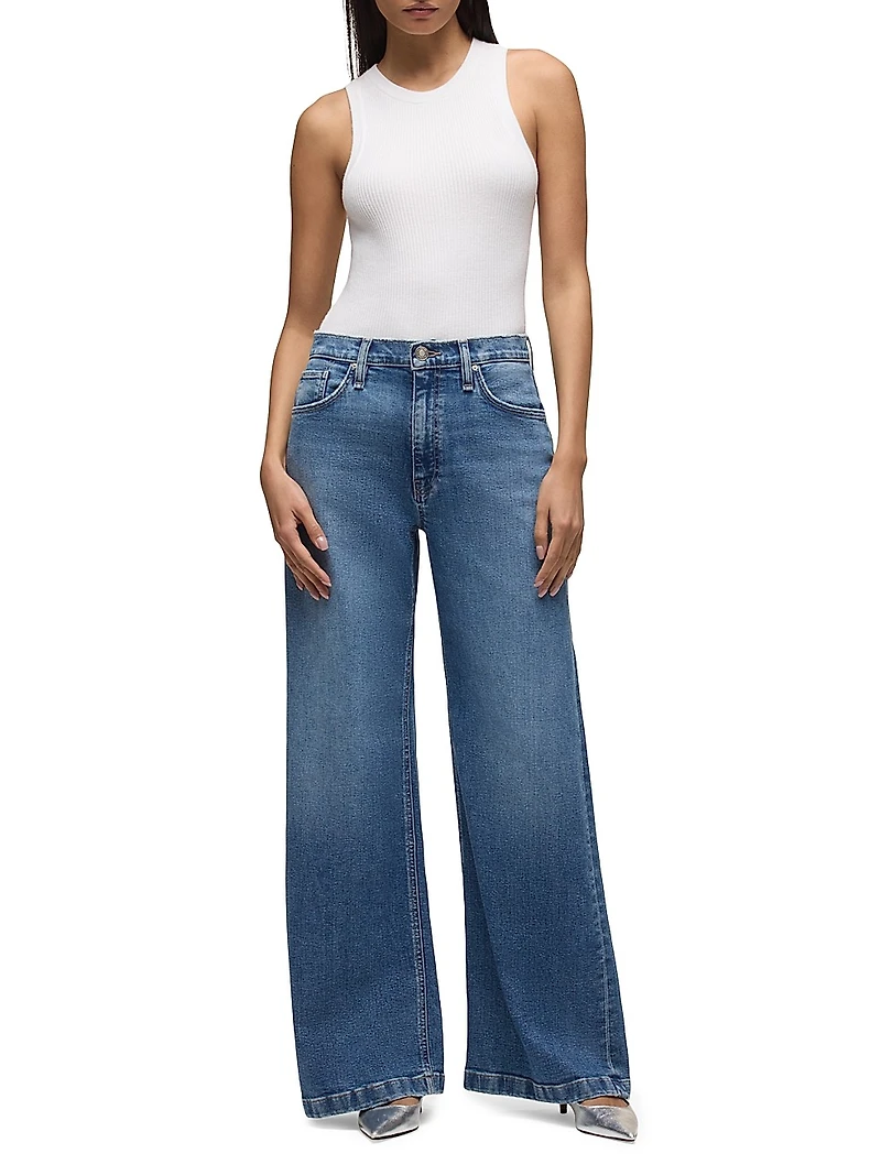 Jodie Stretch Loose-Fit Wide-Leg Jeans