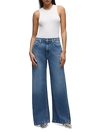 Jodie Stretch Loose-Fit Wide-Leg Jeans