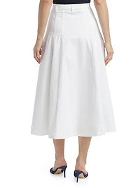 Veena Denim Midi-Skirt