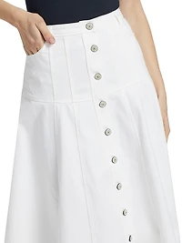 Veena Denim Midi-Skirt