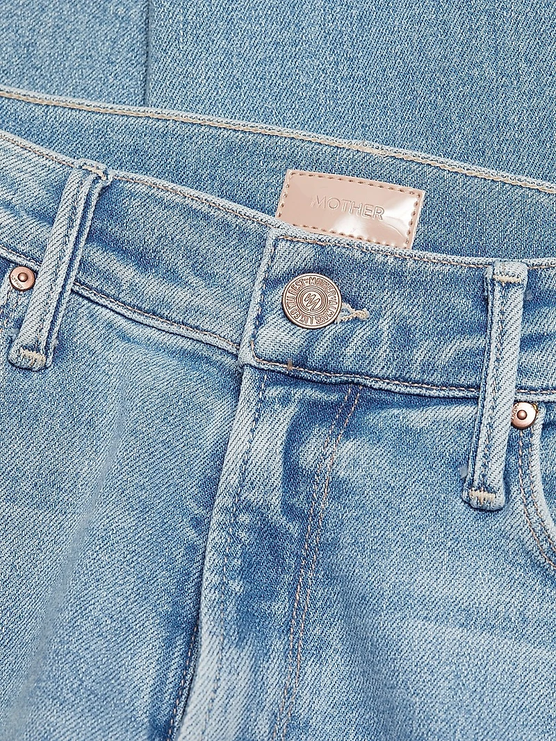 Dazzler Mid-Rise Ankle-Fray Jeans