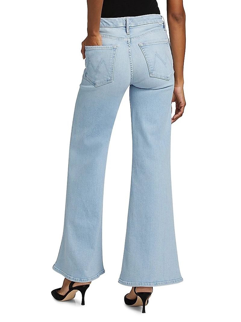 The Roller Sneak High-Rise Flared Jeans